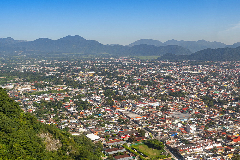 View from the cerro Borrego over Orizaba, Veracruz, Mexico, North America