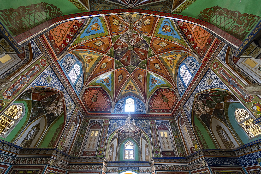 Beautiful interior of the Mausoleum of Mirwais Khan Hotaki, Kandahar, Afghanistan, Asia