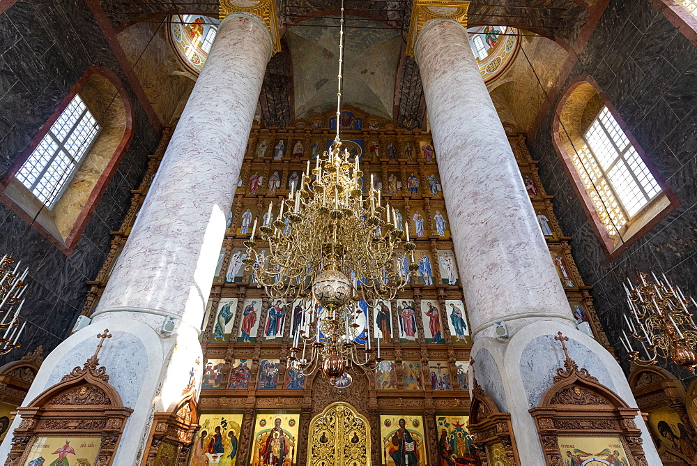 Interior of the Assumption Cathedral, Kremlin of Astrakhan, Astrakhan Oblast, Russia, Eurasia