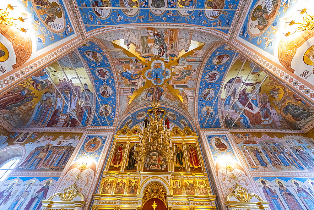 Interior of the All Saints Cathedral in the Kremlin of Tula, Tula Oblast, Russia, Eurasia