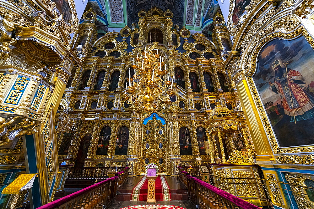 Interior of the Assumption Cathedral in Smolensk, Smolensk Oblast, Russia, Eurasia