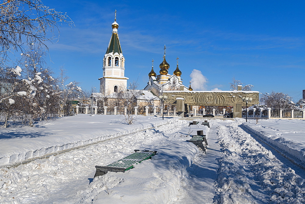 Orthodox Cathedral of the Transfiguration of Jesus Christ, Yakutsk, Sakha Republic (Yakutia), Russia, Eurasia