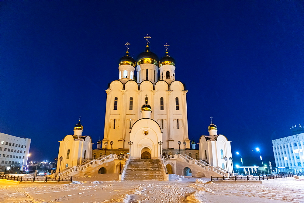 Orthodox church of the Trinity in Magadan, Magadan Oblast, Russia, Eurasia