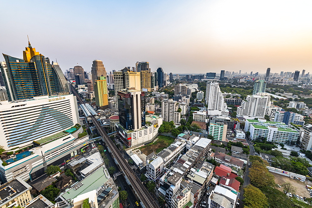 Skyline of Bangkok, Thailand, Southeast Asia, Asia