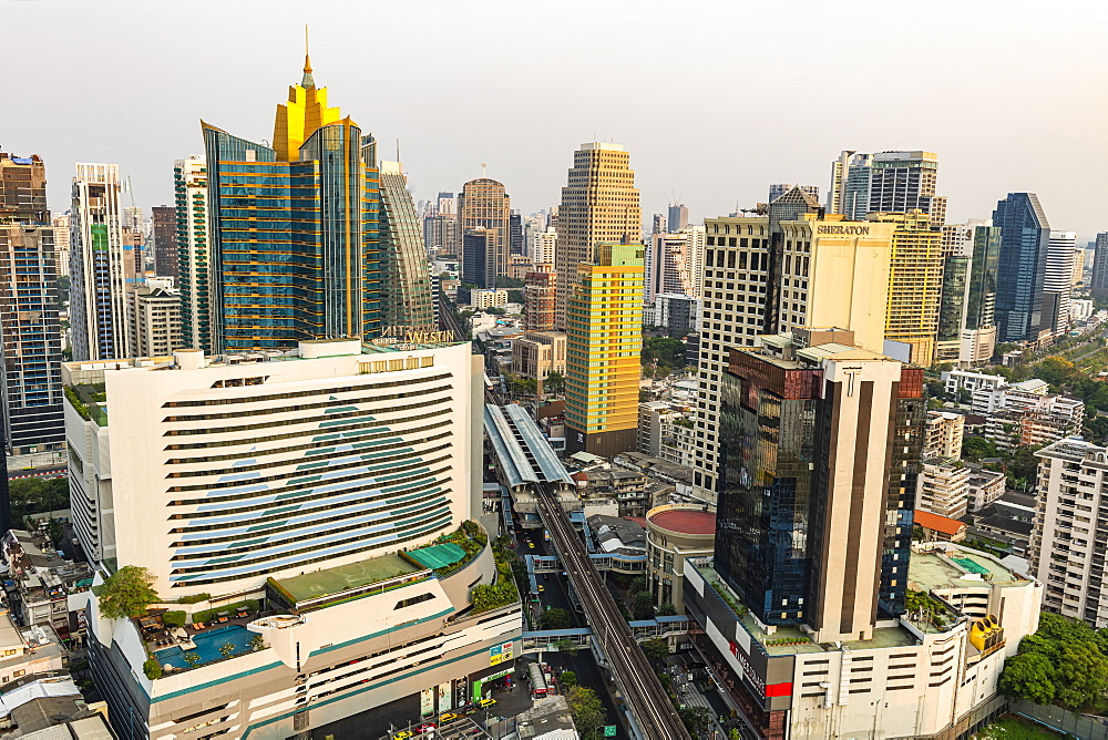 Skyline of Bangkok, Thailand, Southeast Asia, Asia