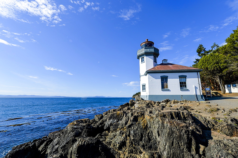 Lime Kiln Lighthouse, San Juan island, Washington State, United States of America, North America