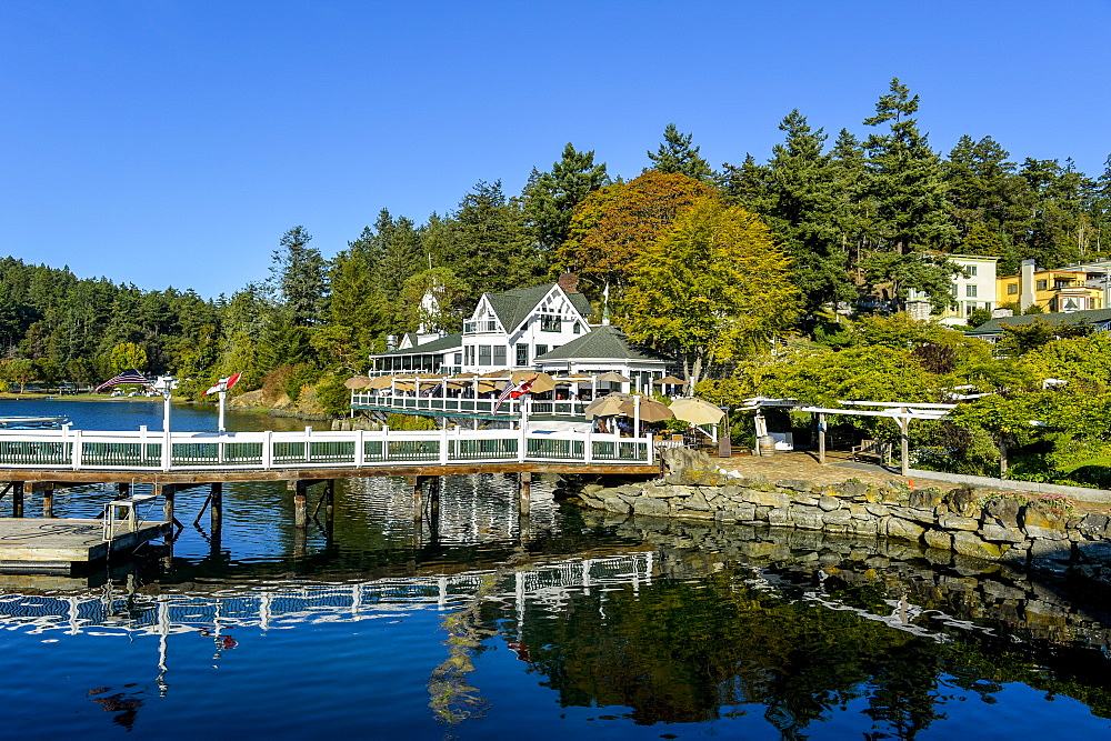 Old house, Roche harbor, San Juan islands, Washington State, United States of America, North America