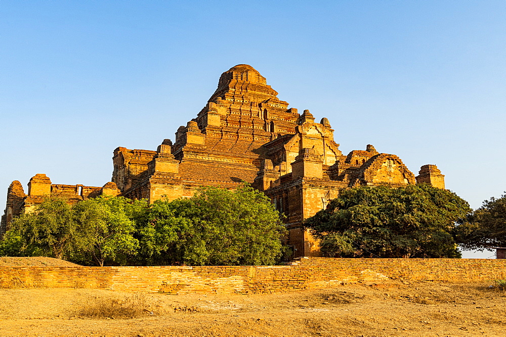 Dhammayan Gyi Temple at sunset, Bagan (Pagan), Myanmar (Burma), Asia