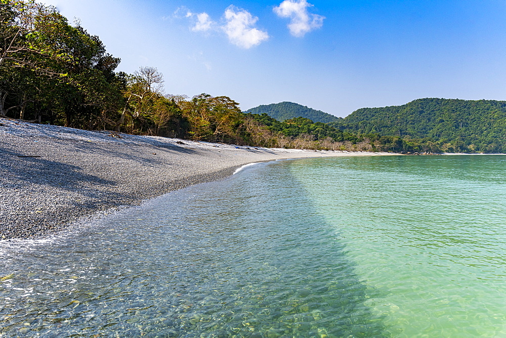 Clear water and a beautiful beach on Smart Island, Mergui (Myeik) Archipelago, Myanmar (Burma), Asia