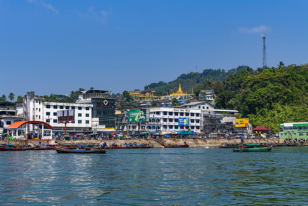 The harbor of Kawthaung, Myanmar (Burma), Asia