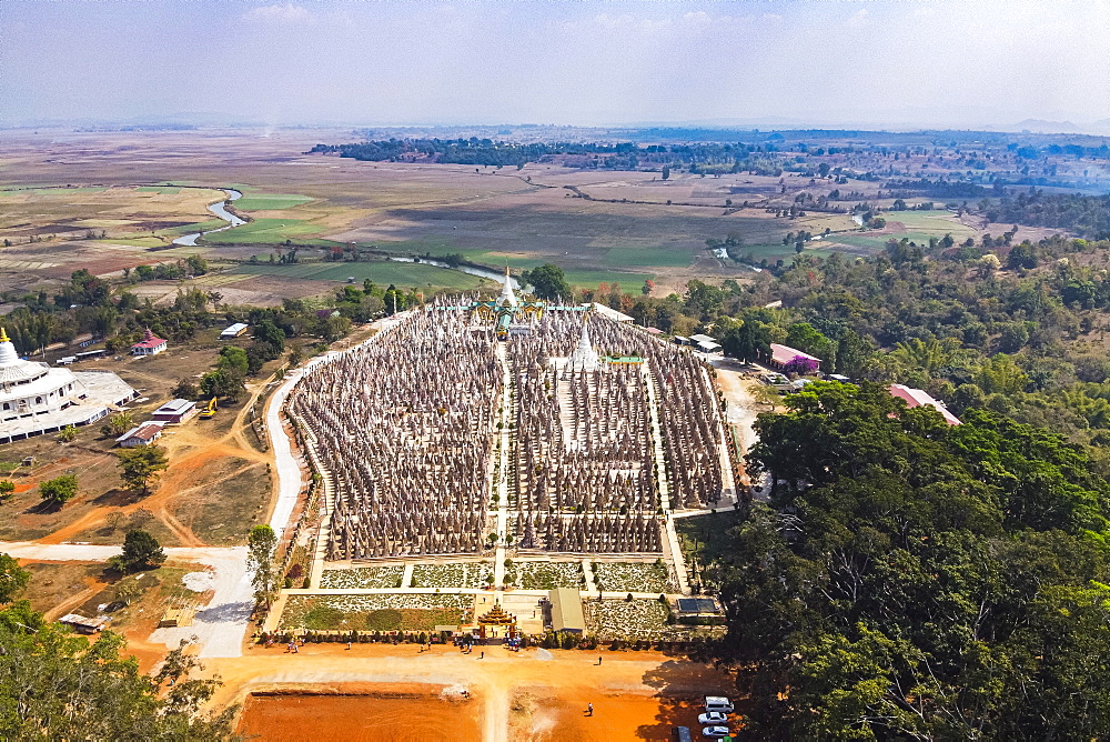 Kakku's Pagoda with its 2500 stupas, Kakku, Shan state, Myanmar (Burma), Asia