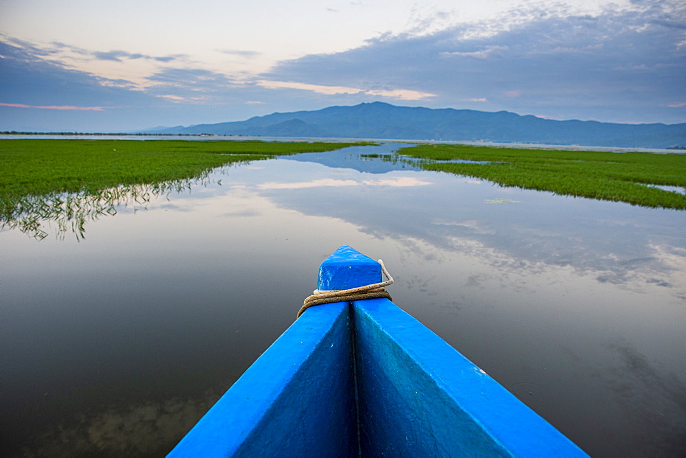 Sunrise over the Lake Kerkini, Macedonia, Greece, Europe