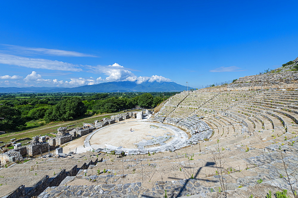 Amphitheatre, Philippi, UNESCO World Heritage Site, Macedonia, Greece, Europe