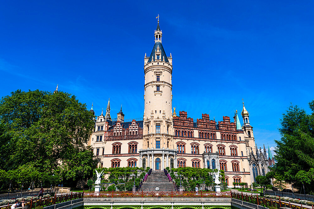 Schwerin Castle, Schwerin, Mecklenburg-Vorpommern, Germany, Europe