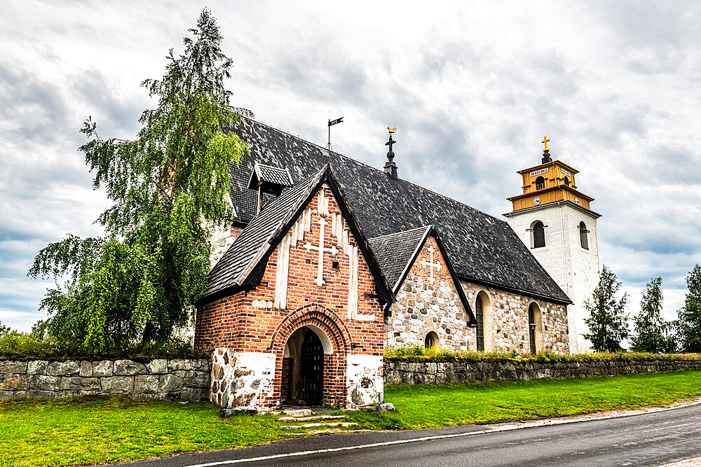 Nederlulea Church, UNESCO World Heritage Site, Gammelstad church town (Gammelstaden), Lulea, Sweden, Scandinavia, Europe