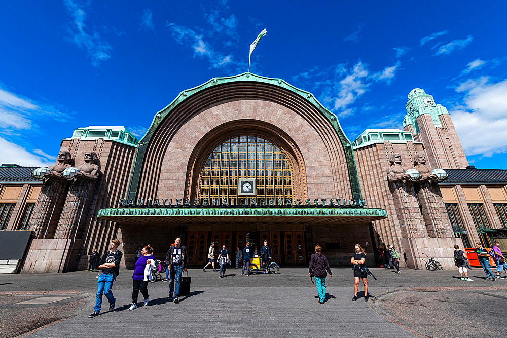 Railway Station, Helsinki, Finland, Europe