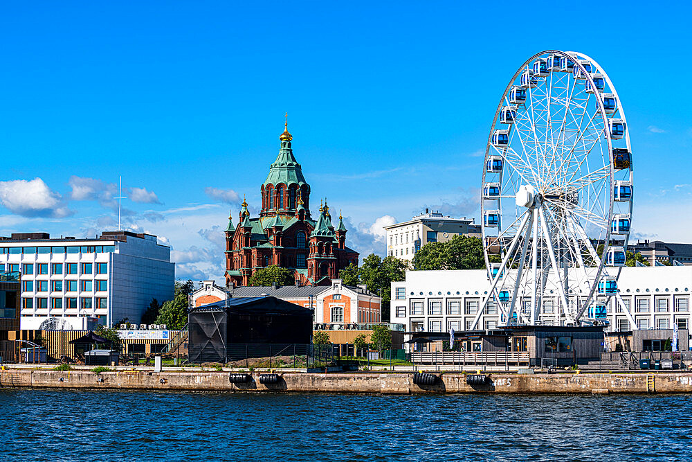 Skyline with Uspenski Cathedral, Helsinki, Finland, Europe