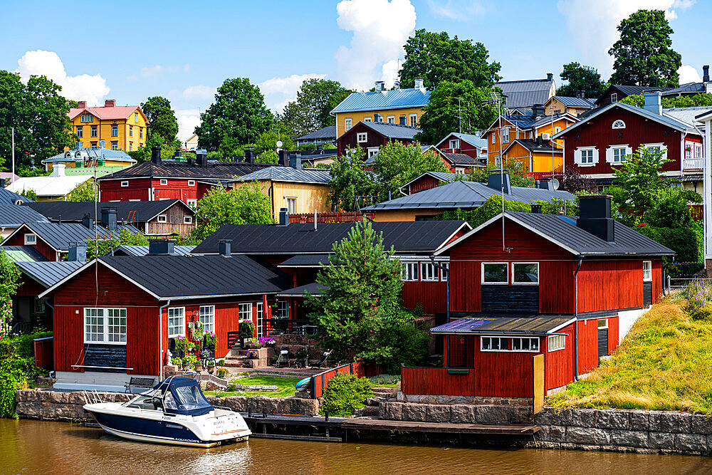 Wooden town of Poorvo, Finland, Europe