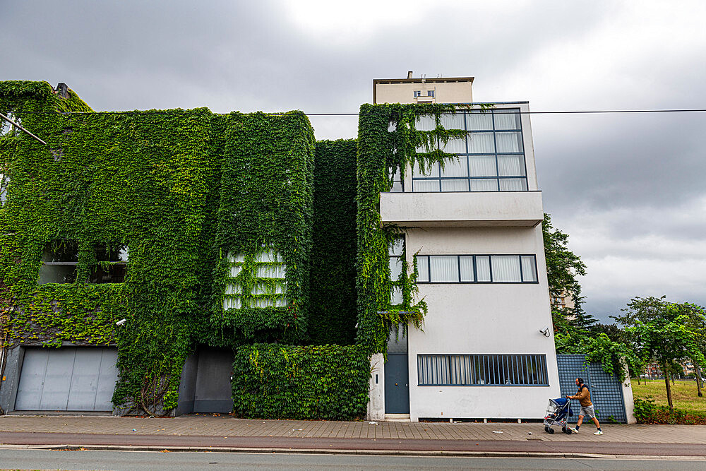 Work by Le Corbusier, Maison Guiette (Les Peupliers), UNESCO World Heritage Site, Antwerp, Belgium, Europe