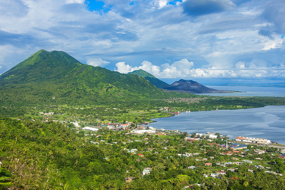 View over Rabaul, East New Britain, Papua New Guinea, Pacific