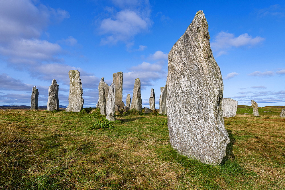 Callanish Stones, standing stones from the Neolithic era, Isle of Lewis, Outer Hebrides, Scotland, United Kingdom, Europe