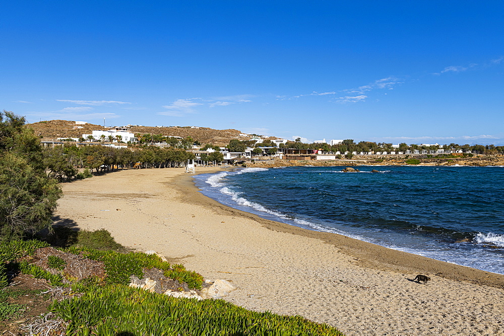 Paraga beach, Mykonos, Cyclades, Greek Islands, Greece, Europe