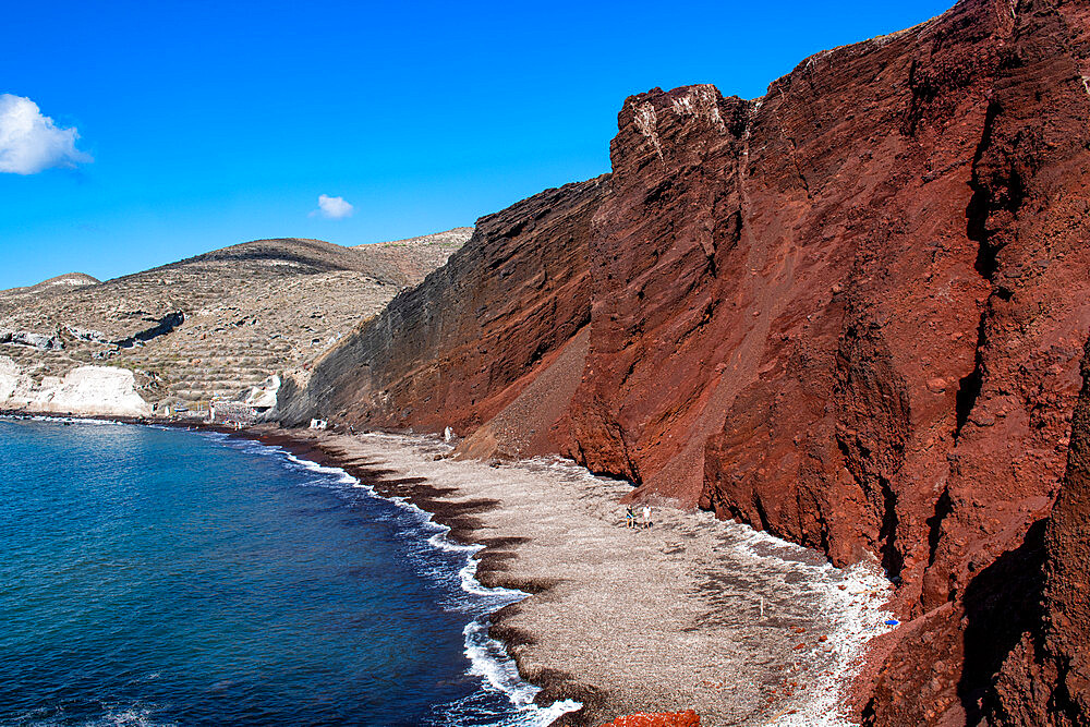 Red beach, Santorini, Cyclades, Greek Islands, Greece, Europe