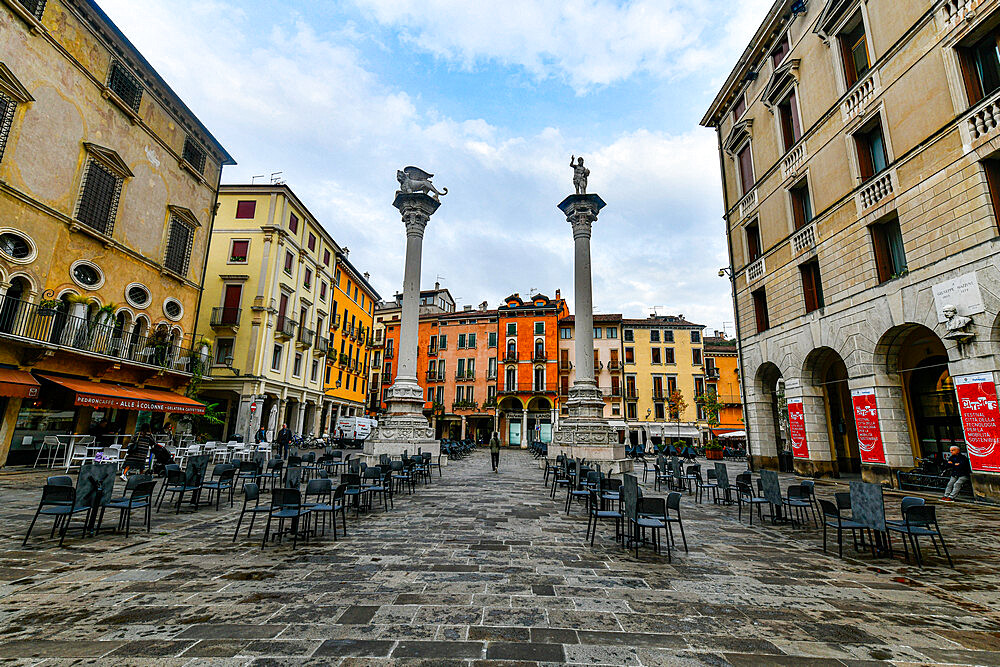 Piazza dei Signori, Historic Centre, Vicenza, UNESCO World Heritage Site, Veneto, Italy, Europe