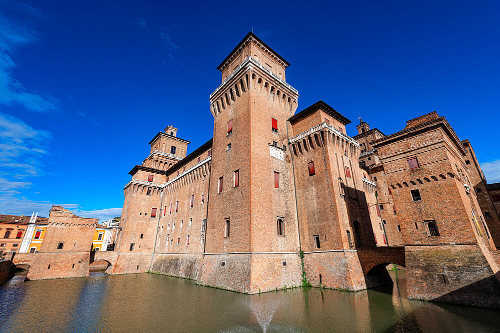 Este Castle, UNESCO World Heritage Site, Ferrara, Emilia-Romagna, Italy, Europe