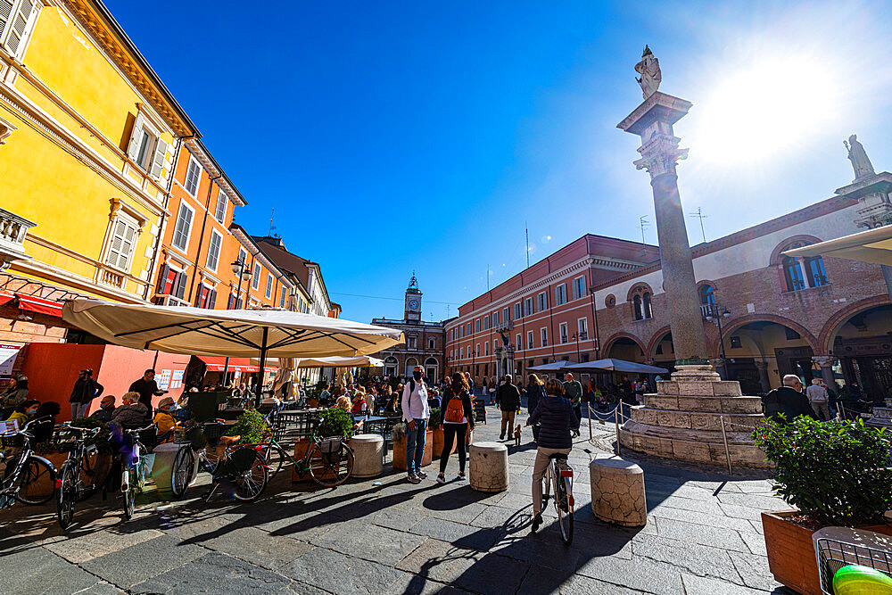 Piazza del Popolo, Ravenna, Emilia-Romagna, Italy, Europe