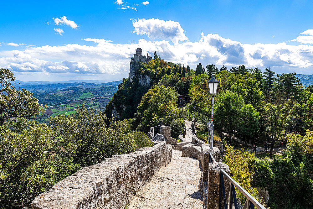 Falesia Second Tower, Monte Titano, UNESCO World Heritage Site, San Marino, Europe