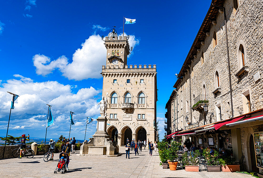 Palazzo Pubblico, Historic Center, UNESCO World Heritage Site, San Marino, Europe