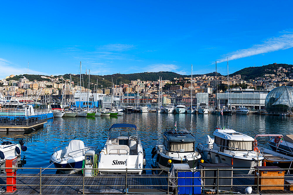 Harbour of Genoa, Genoa, Liguria, Italy, Europe