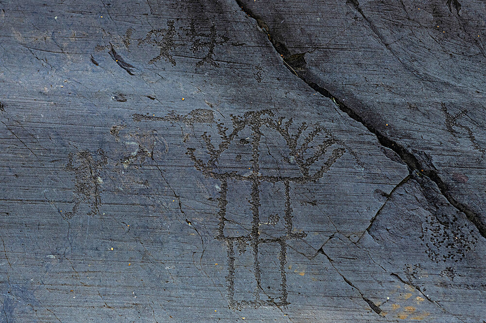 Rock Engravings, National Park of Naquane, UNESCO World Heritage Site, Valcamonica, Italy, Europe