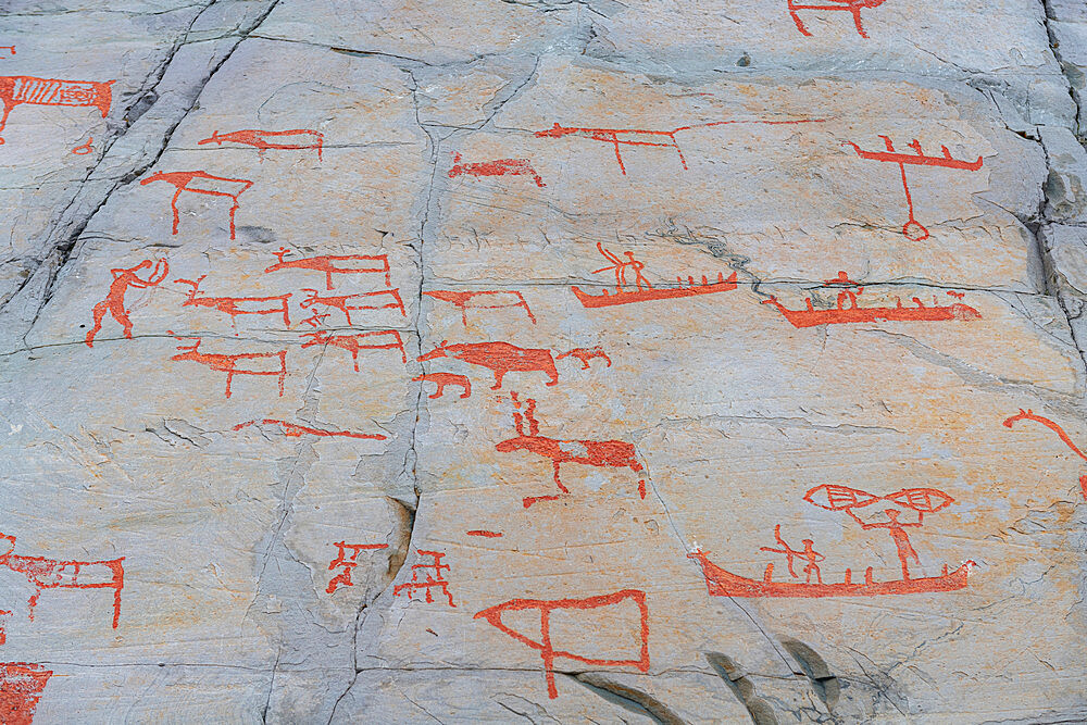 The rock carvings of Alta, UNESCO World Heritage Site, Finnmark, Norway, Scandinavia, Europe