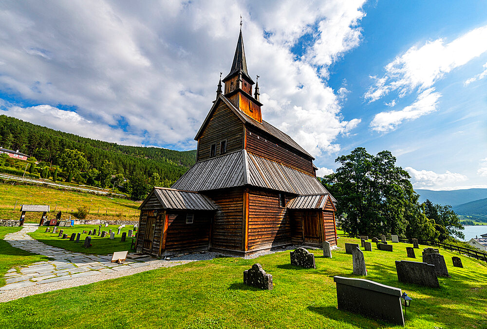 Kaupanger Stave Church, Kaupanger, Vestland, Norway, Scandinavia, Europe