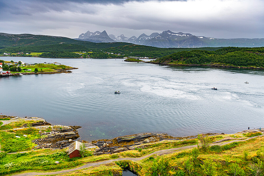 Worlds strongest maelstrom, Bodo, Nordland, Norway, Scandinavia, Europe