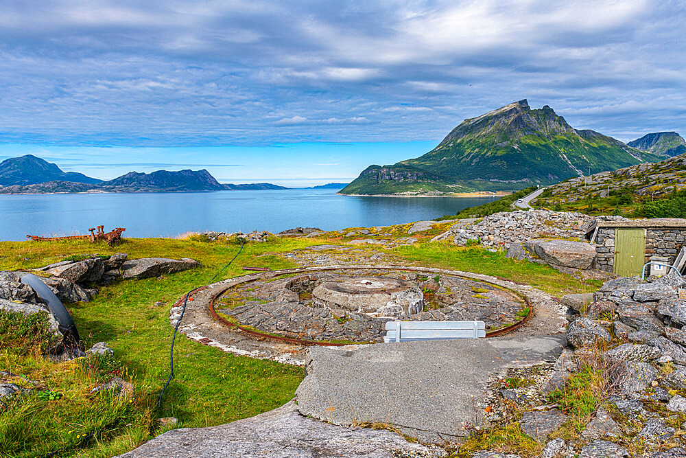 Gronsvik coastal battery, Kystriksveien Coastal Road, Norway, Scandinavia, Europe