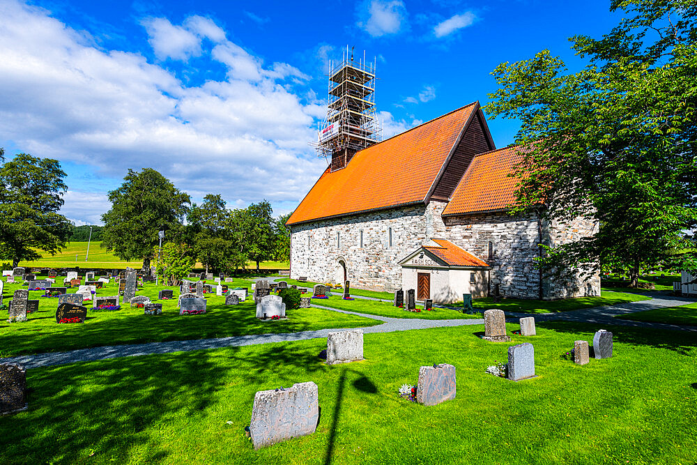 Stiklestad church, Stiklestad, Trondelag, Norway, Scandinavia, Europe