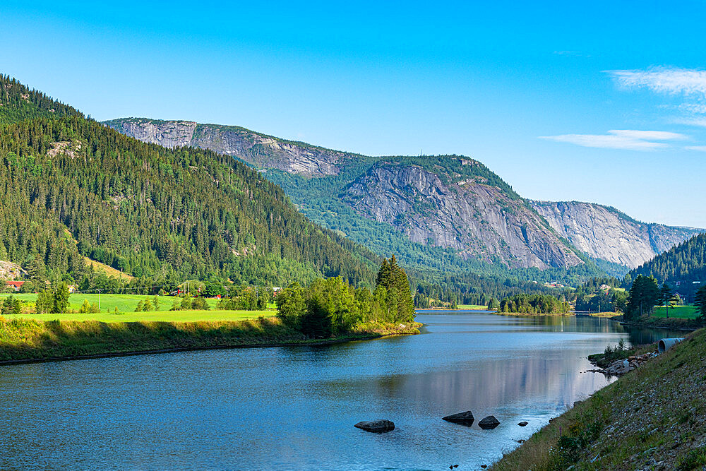 Lake in Setesdalen, Norway, Scandinavia, Europe