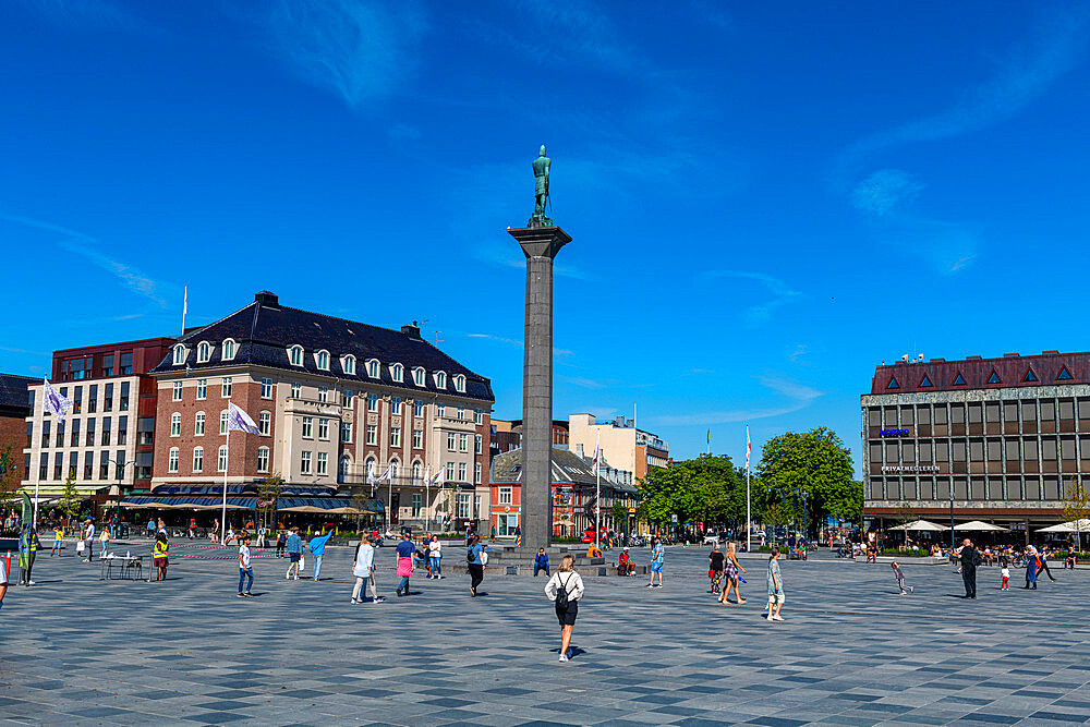 Torvet square, Trondheim, Norway, Scandinavia, Europe