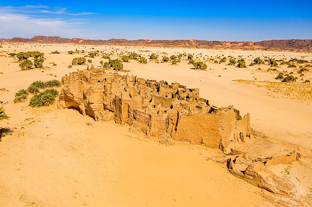 Old abandoned fort in Djado, Tenere Desert, Sahara, Niger, Africa