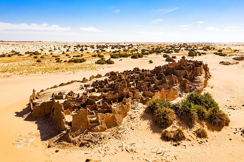 Old abandoned fort in Djado, Tenere Desert, Sahara, Niger, Africa