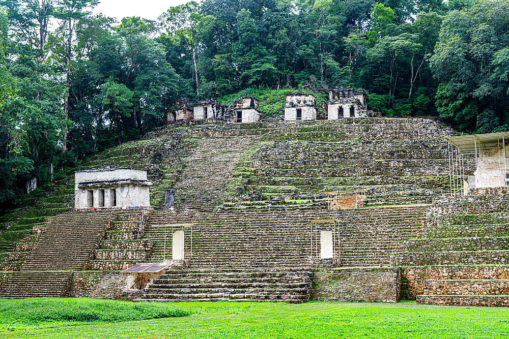 Ancient Maya archaeological site of Bonampak, Chiapas, Mexico, North America