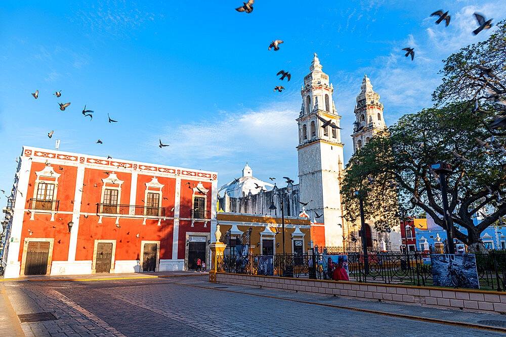 Our Lady of the Immaculate Conception Cathedral, the historic fortified town of Campeche, UNESCO World Heritage Site, Campeche, Mexico, North America