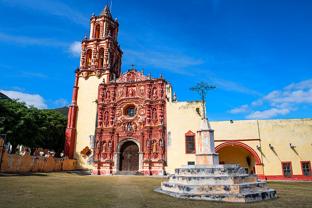 Landa Mission, UNESCO World Heritage Site, Franciscan Missions in the Sierra Gorda of Queretaro, Landa de Matamoros, Queretaro, Mexico, North America