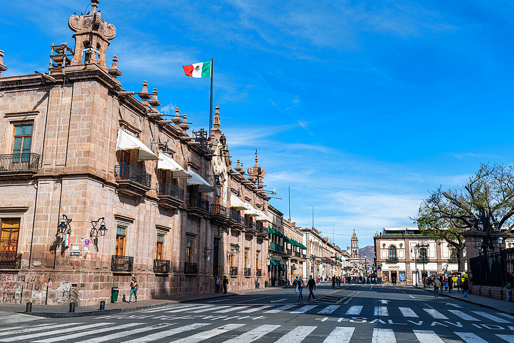 Plaza de las Armas, UNESCO World Heritage Site, Morelia, Michoacan, Mexico, North America