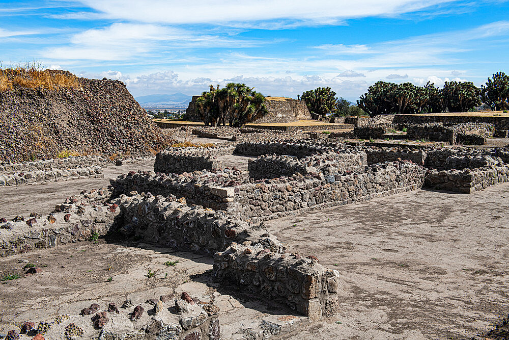 Mesoamerican archaeological site of Tecoaque, Tlaxcala, Mexico, North America