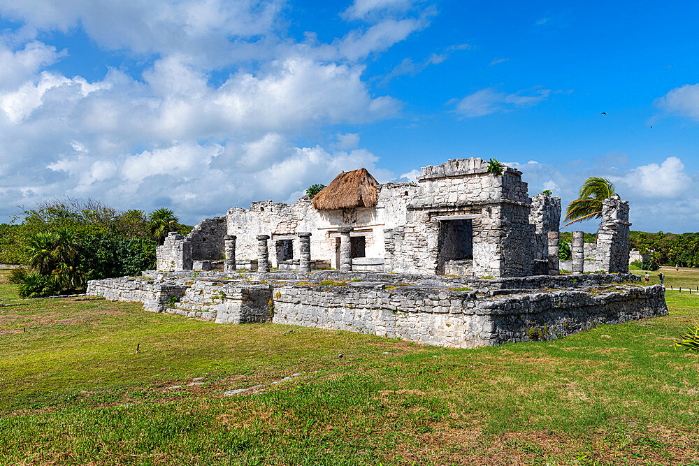 Pre-Columbian Mayan walled city of Tulum, Quintana Roo, Mexico, North America