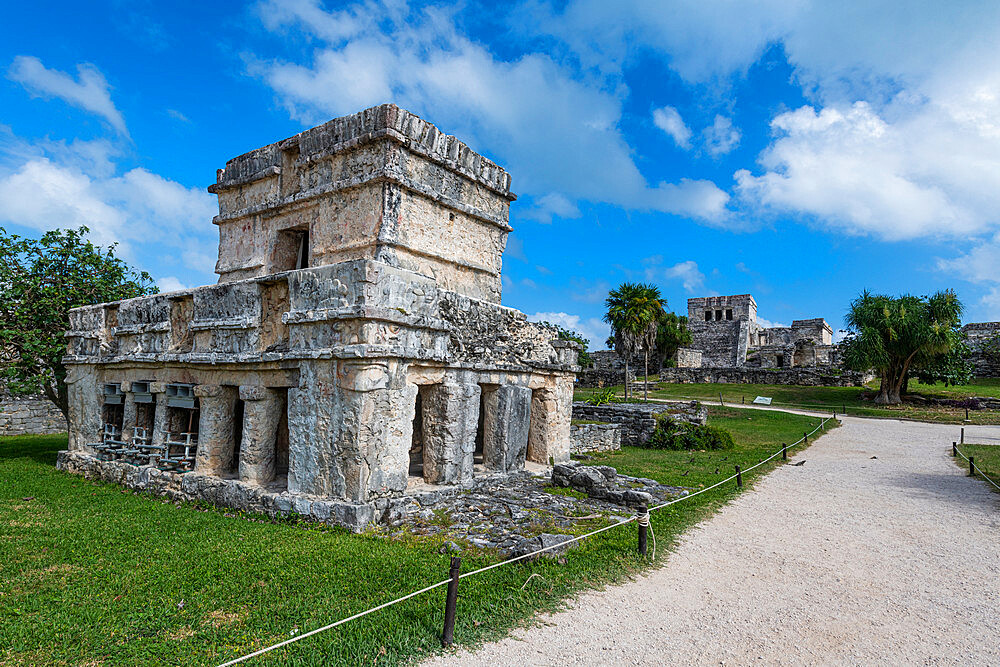 Pre-Columbian Mayan walled city of Tulum, Quintana Roo, Mexico, North America